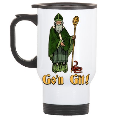 Funny Saint Patricks Day Gon Git Snake Stainless Steel Travel Mug