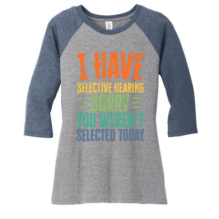 Funny Sayings Print For Sarcastic People Sarcasm Women's Tri-Blend 3/4-Sleeve Raglan Shirt