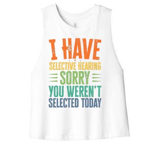 Funny Sayings Print For Sarcastic People Sarcasm Women's Racerback Cropped Tank