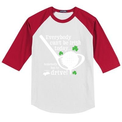 Funny St Patrick Day Golf Lover Ing Quote Irish Gift Kids Colorblock Raglan Jersey