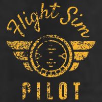 Flight Simulator Pilot Garment-Dyed Fleece Hoodie
