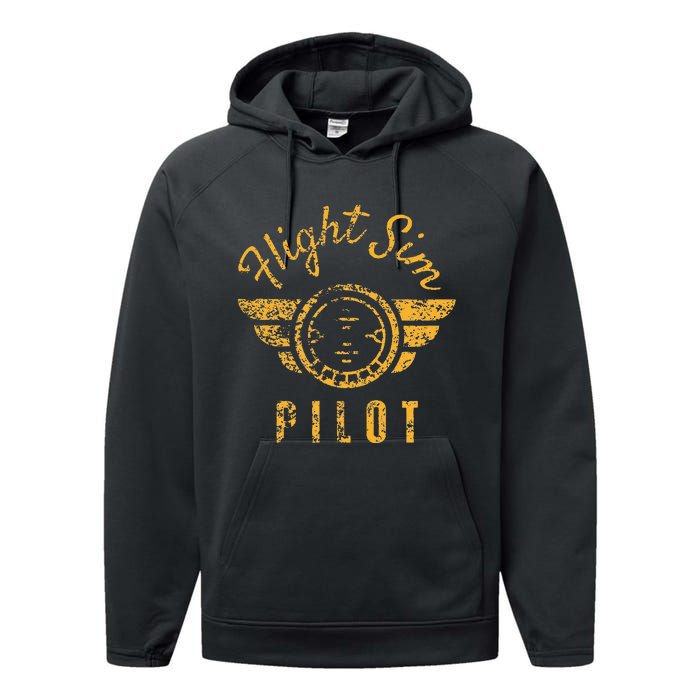 Flight Simulator Pilot Performance Fleece Hoodie