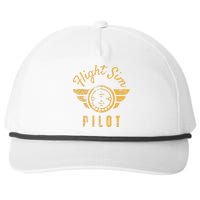 Flight Simulator Pilot Snapback Five-Panel Rope Hat