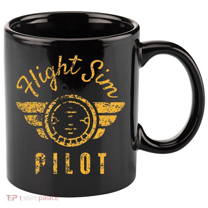 Flight Simulator Pilot 11oz C Handle Ceramic Mug
