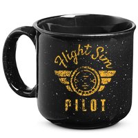 Flight Simulator Pilot 15oz Campfire Ceramic Mug