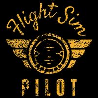 Flight Simulator Pilot Drawstring Bag
