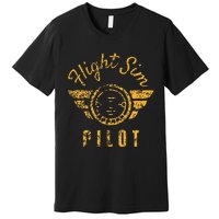 Flight Simulator Pilot Premium T-Shirt