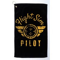 Flight Simulator Pilot Golf Towel