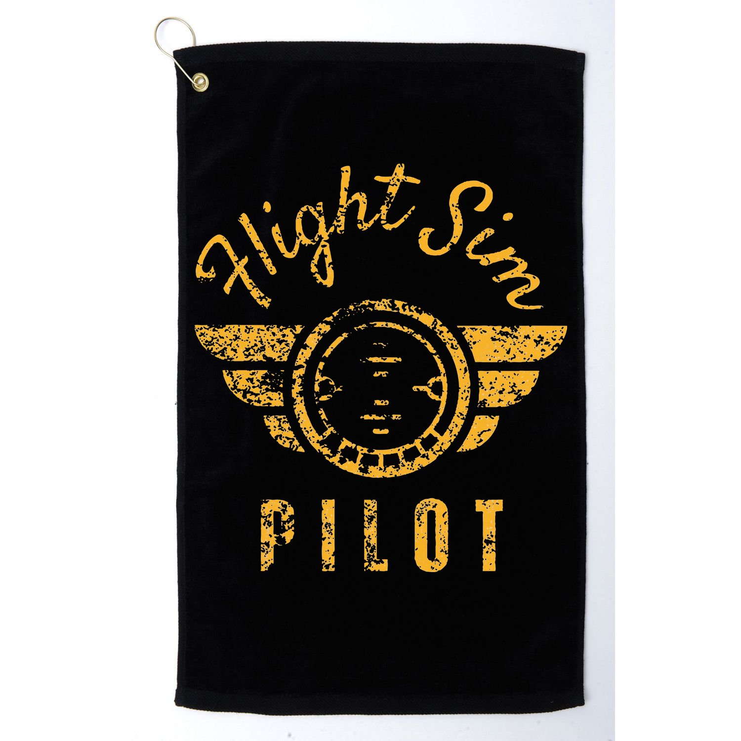 Flight Simulator Pilot Golf Towel