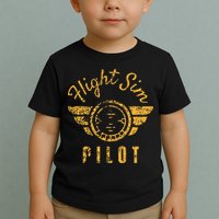 Flight Simulator Pilot Toddler T-Shirt