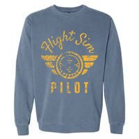 Flight Simulator Pilot Garment-Dyed Sweatshirt