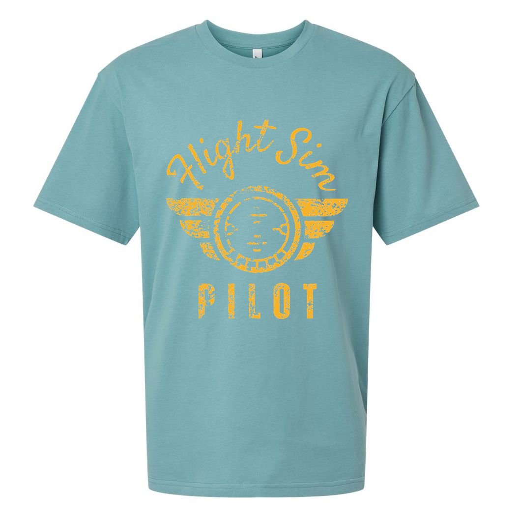 Flight Simulator Pilot Sueded Cloud Jersey T-Shirt