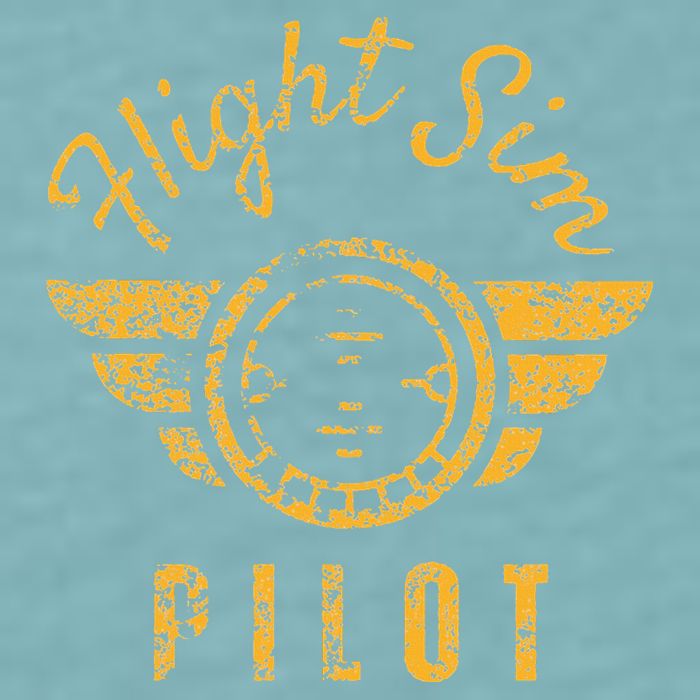 Flight Simulator Pilot Sueded Cloud Jersey T-Shirt