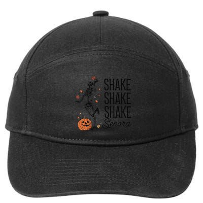 Funny Skeleton Pumkin Halloween 7-Panel Snapback Hat