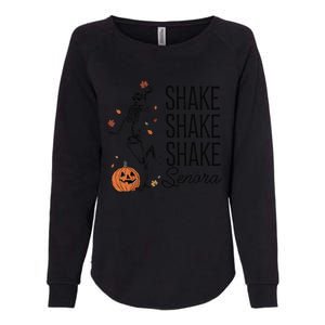 Funny Skeleton Pumkin Halloween Womens California Wash Sweatshirt