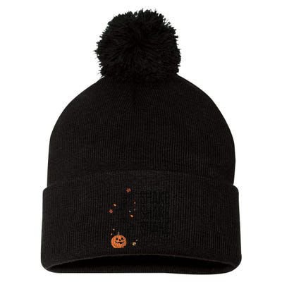 Funny Skeleton Pumkin Halloween Pom Pom 12in Knit Beanie