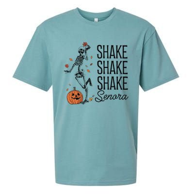 Funny Skeleton Pumkin Halloween Sueded Cloud Jersey T-Shirt