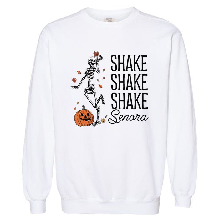 Funny Skeleton Pumkin Halloween Garment-Dyed Sweatshirt