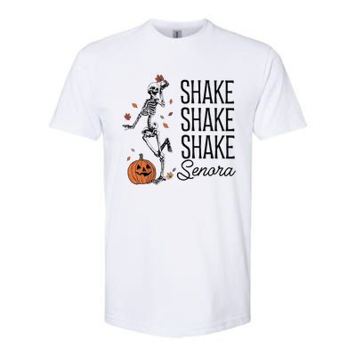 Funny Skeleton Pumkin Halloween Softstyle® CVC T-Shirt