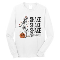 Funny Skeleton Pumkin Halloween Long Sleeve Shirt