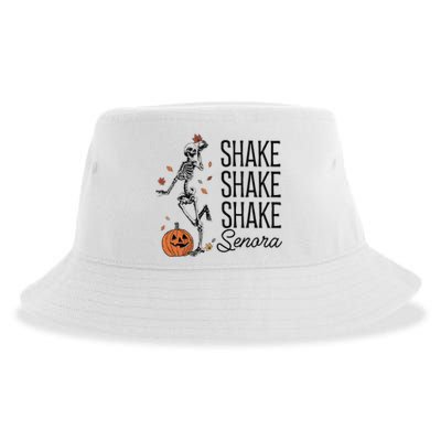 Funny Skeleton Pumkin Halloween Sustainable Bucket Hat