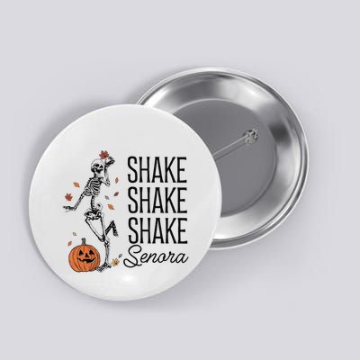 Funny Skeleton Pumkin Halloween Button