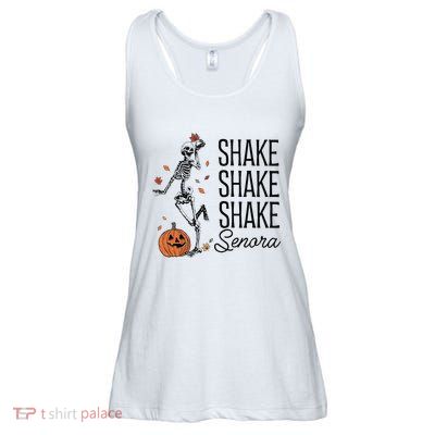 Funny Skeleton Pumkin Halloween Ladies Essential Flowy Tank