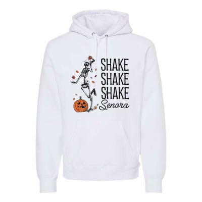 Funny Skeleton Pumkin Halloween Premium Hoodie