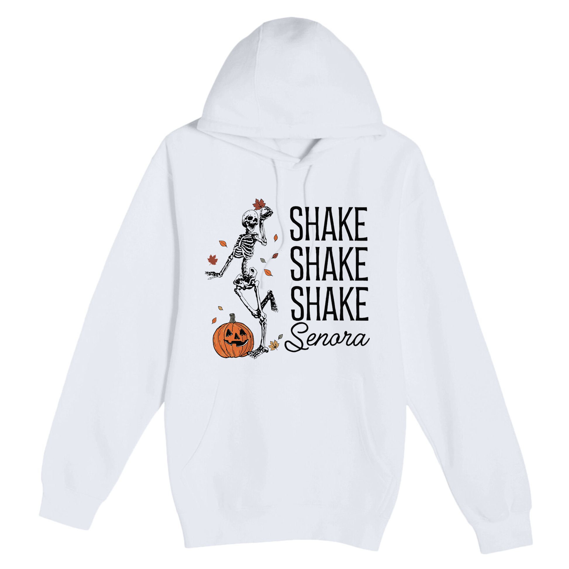 Funny Skeleton Pumkin Halloween Premium Pullover Hoodie