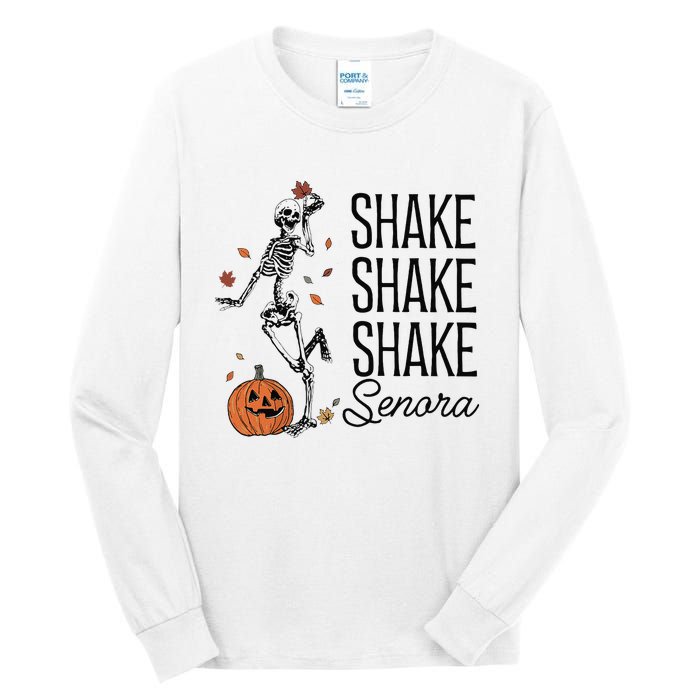 Funny Skeleton Pumkin Halloween Tall Long Sleeve T-Shirt