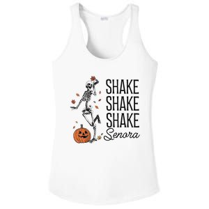 Funny Skeleton Pumkin Halloween Ladies PosiCharge Competitor Racerback Tank