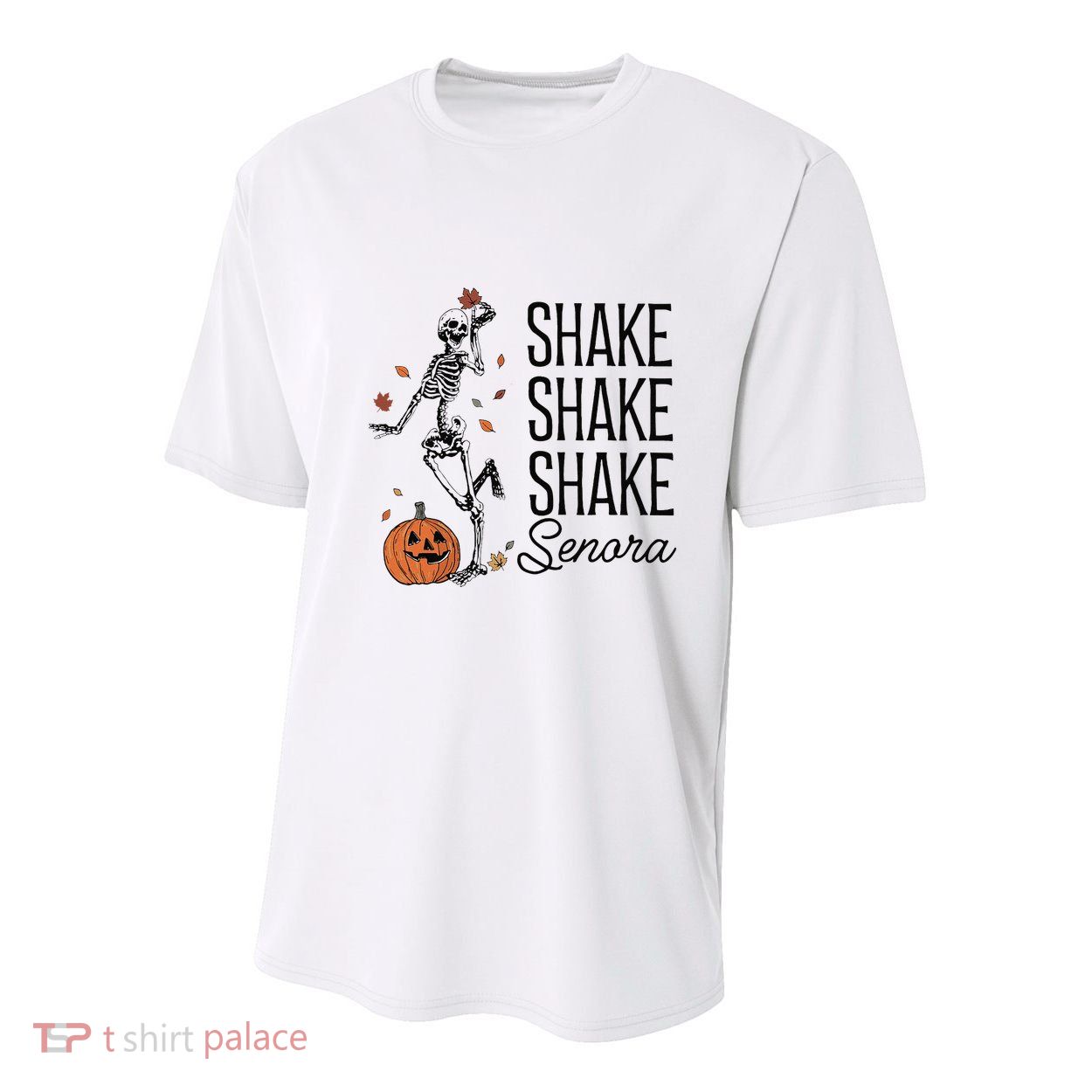 Funny Skeleton Pumkin Halloween Youth Performance Sprint T-Shirt