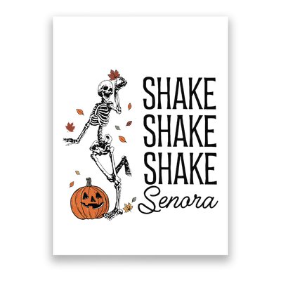 Funny Skeleton Pumkin Halloween Poster
