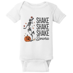 Funny Skeleton Pumkin Halloween Baby Bodysuit