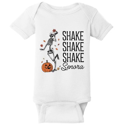 Funny Skeleton Pumkin Halloween Baby Bodysuit