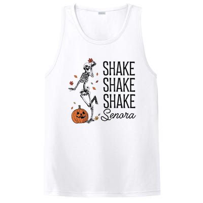 Funny Skeleton Pumkin Halloween PosiCharge Competitor Tank