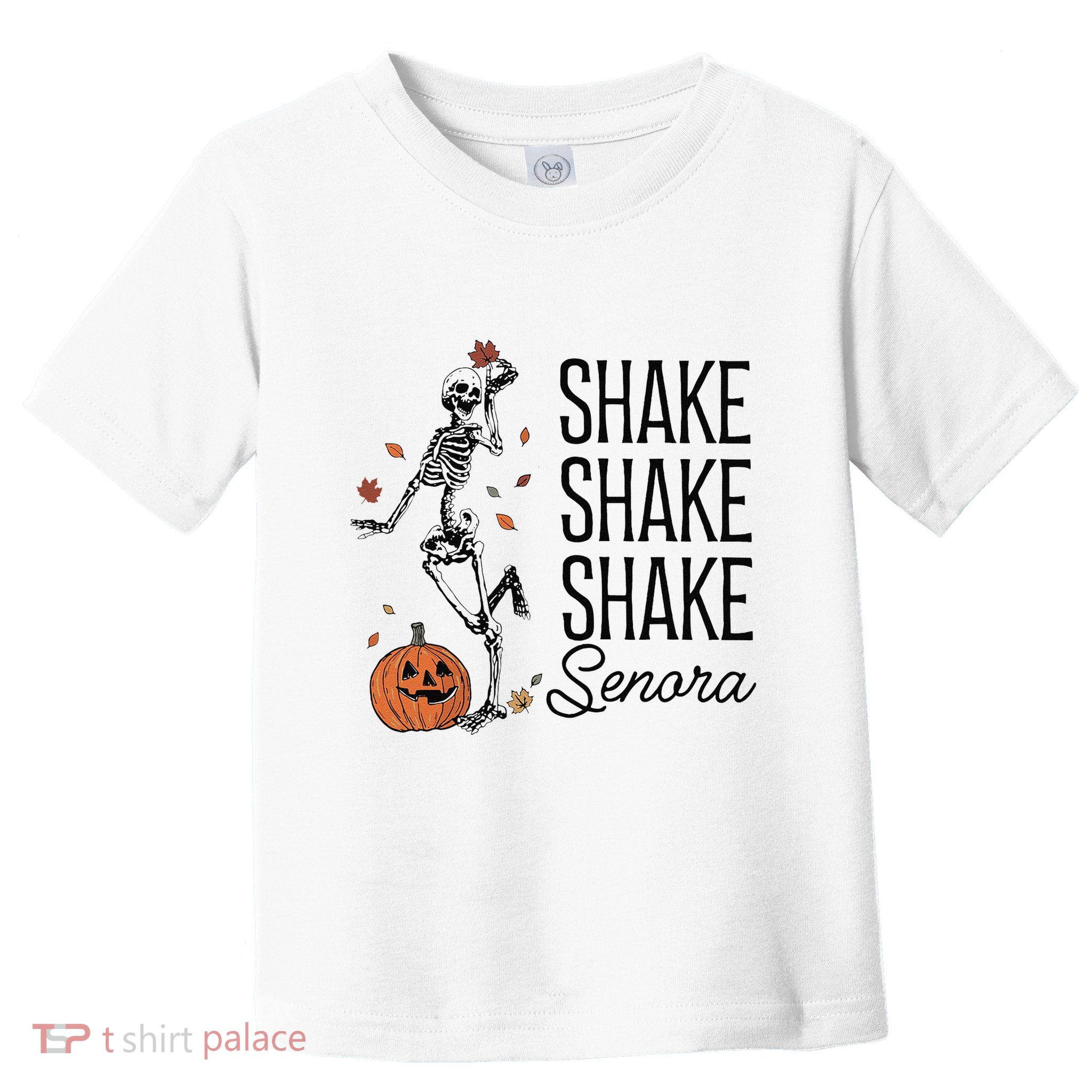 Funny Skeleton Pumkin Halloween Toddler T-Shirt