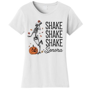 Funny Skeleton Pumkin Halloween Women's T-Shirt