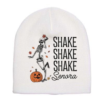 Funny Skeleton Pumkin Halloween Short Acrylic Beanie