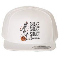 Funny Skeleton Pumkin Halloween Wool Snapback Cap