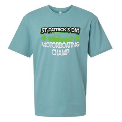 Funny St Patricks Day Adult Humor Motorboating Joke Meaningful Gift Sueded Cloud Jersey T-Shirt