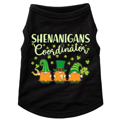 Funny St Patricks Day Shenanigans Coordinator Gnomes Doggie Tank