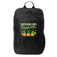 Funny St Patricks Day Shenanigans Coordinator Gnomes City Backpack