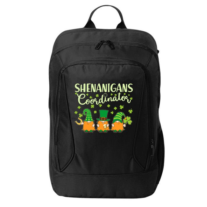 Funny St Patricks Day Shenanigans Coordinator Gnomes City Backpack