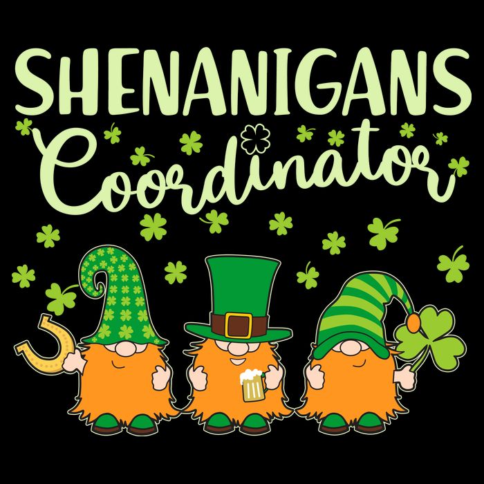 Funny St Patricks Day Shenanigans Coordinator Gnomes Impact Tech Backpack