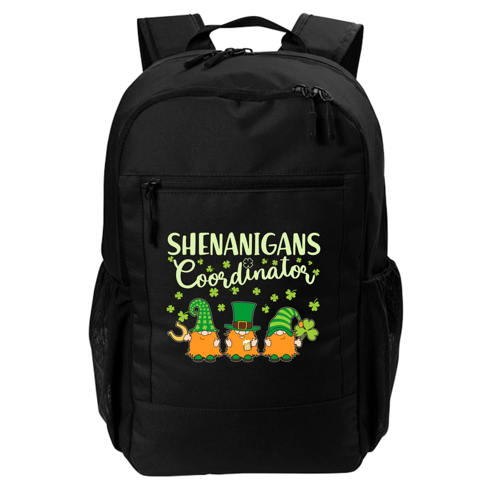 Funny St Patricks Day Shenanigans Coordinator Gnomes Backpack