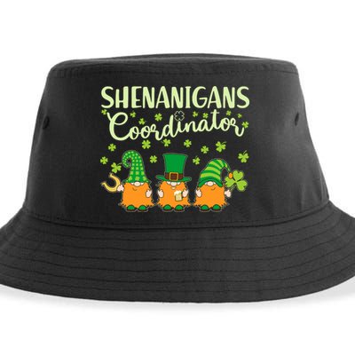 Funny St Patricks Day Shenanigans Coordinator Gnomes Sustainable Bucket Hat
