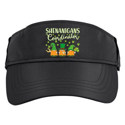 Funny St Patricks Day Shenanigans Coordinator Gnomes Adult Drive Performance Visor