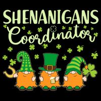 Funny St Patricks Day Shenanigans Coordinator Gnomes Flatbill Hat