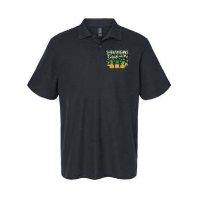 Funny St Patricks Day Shenanigans Coordinator Gnomes Softstyle Adult Sport Polo